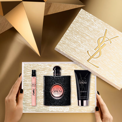 COFFRET - XMAS25 - YSL - BLACK OPIUM - EDP 90ML+ EDP 10ML+ BL 50ML