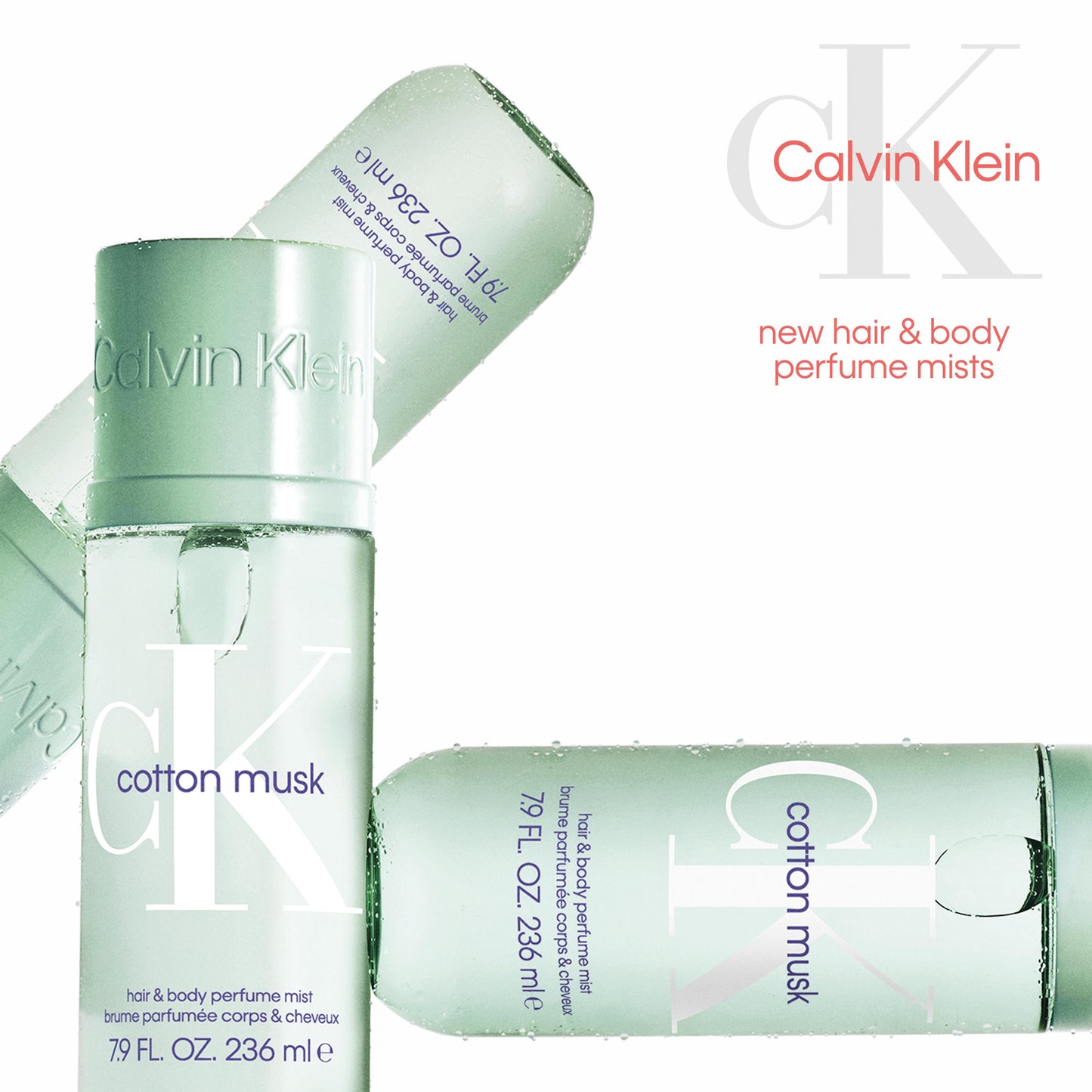 CALVIN KLEIN  - BRUME PARFUMEE COTTON MUSK 236ML