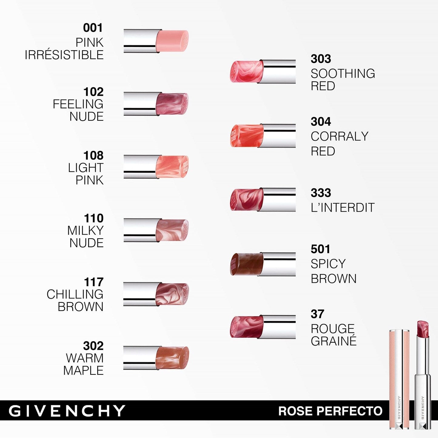 GIVENCHY - Rose Perfecto - Baume Embellisseur de Lèvres