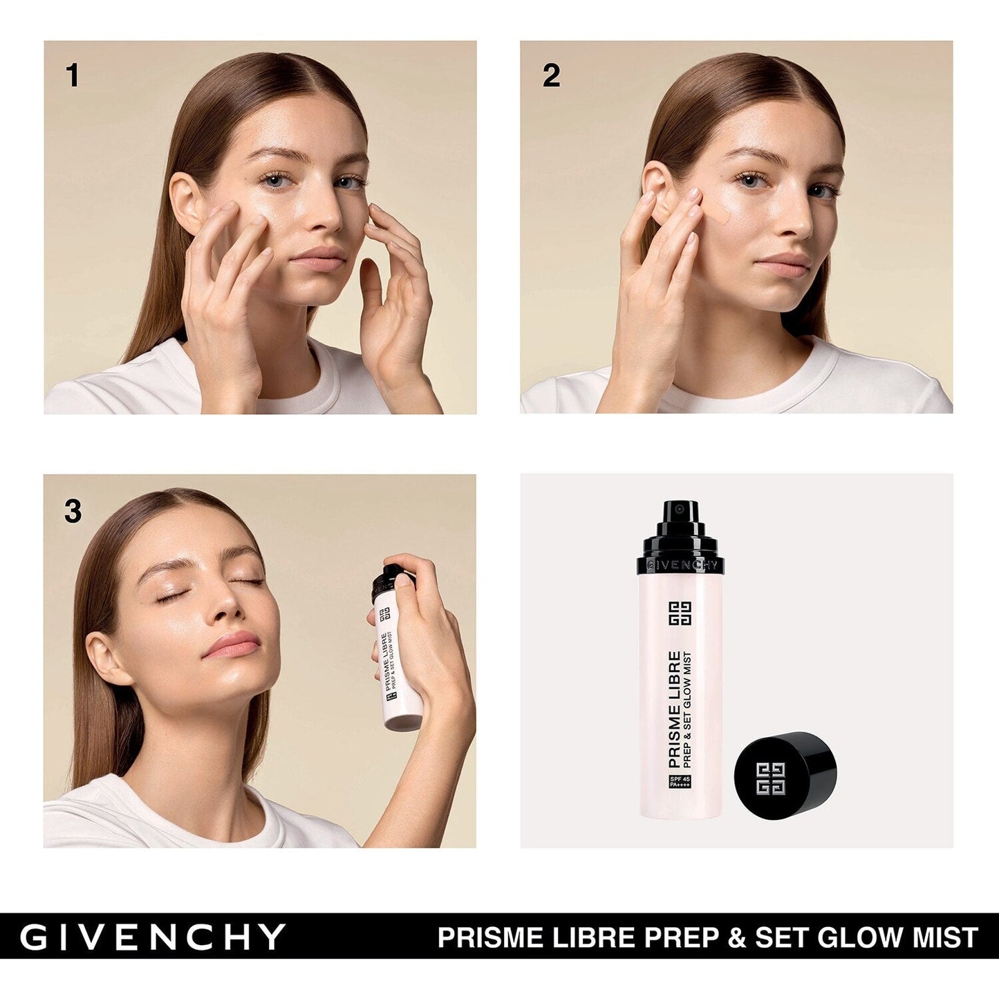 GIVENCHY - Prisme Libre Prep & Set Glow Mist - Spray base de teint et fixateur